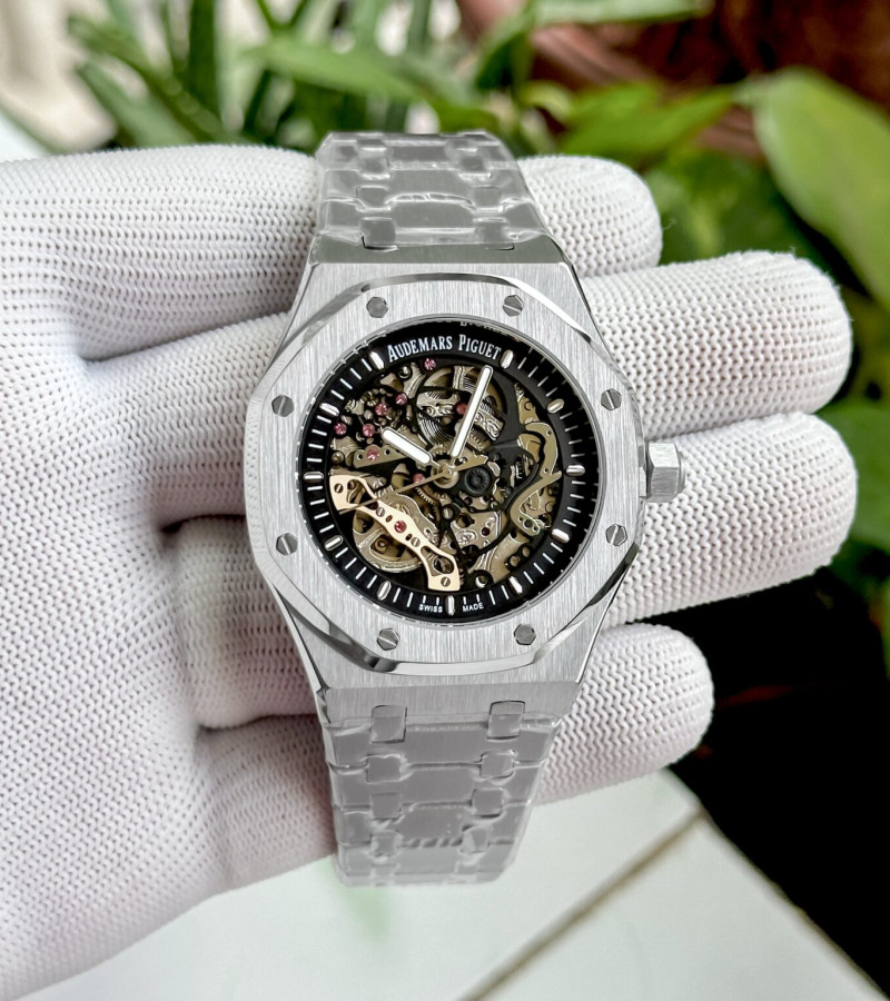 AUDEMARS PIGUET SKELETON AP ROYAL OAK SILVER SKELETON METAL