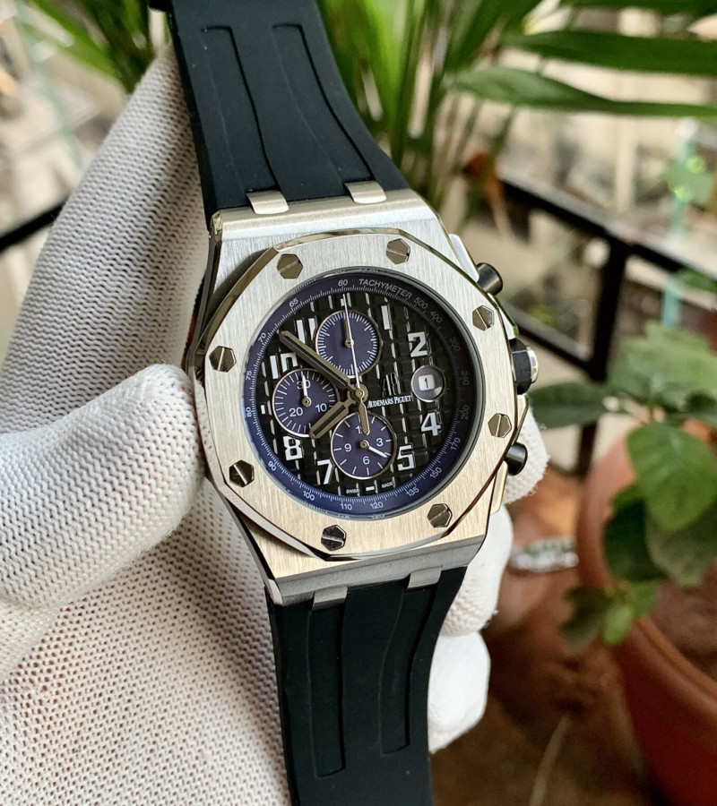 AUDEMARS PIGUET R-OAK CHRONOGRAPH SILVER-BLACK QUARTZ
