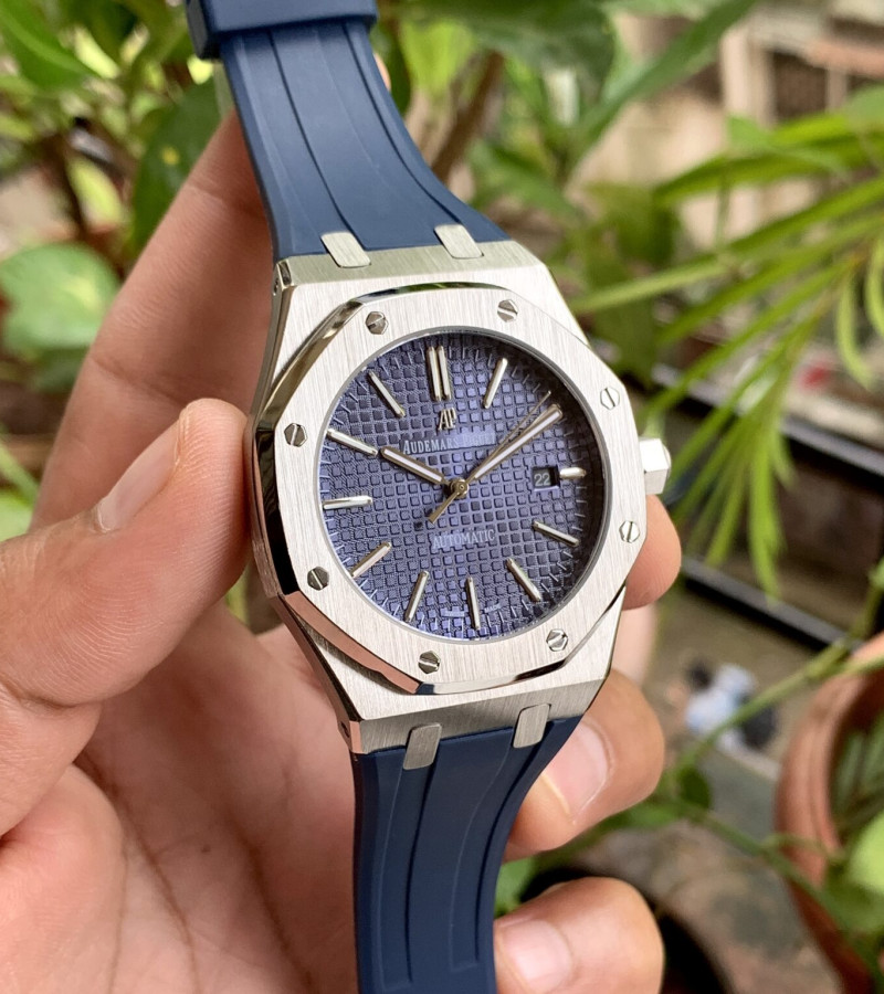 AUDEMARS PIGUET ROYAL OAK 15400 SILVER-BLUE