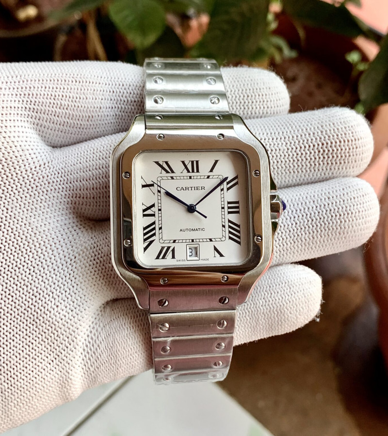 CARTIER D’SANTOS AUTOMATIC SILVER-WHITE