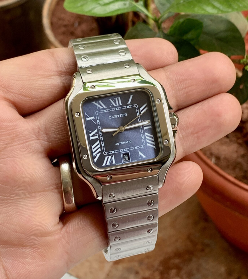 CARTIER D’SANTOS AUTOMATIC SILVER BLUE