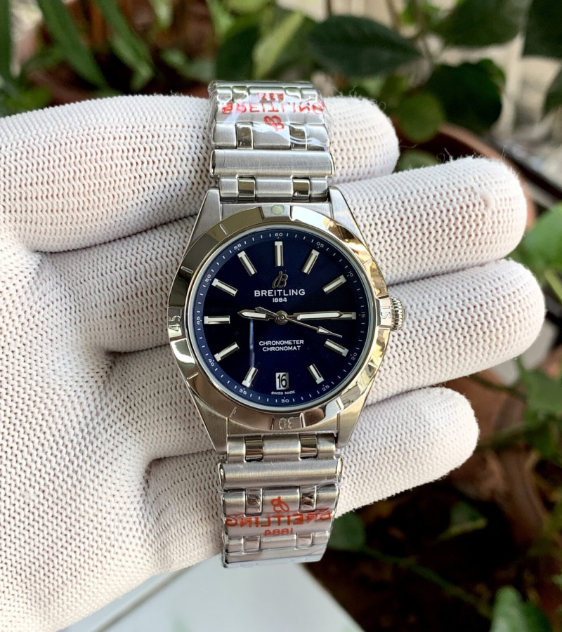 BREITLING CHRONOMAT BLUE DIAL 36MM QUARTZ