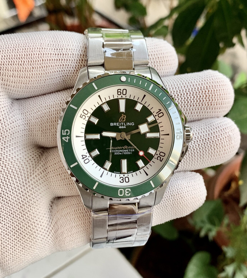 BREITLING SUPEROCEAN 42 A17376 GREEN AUTO