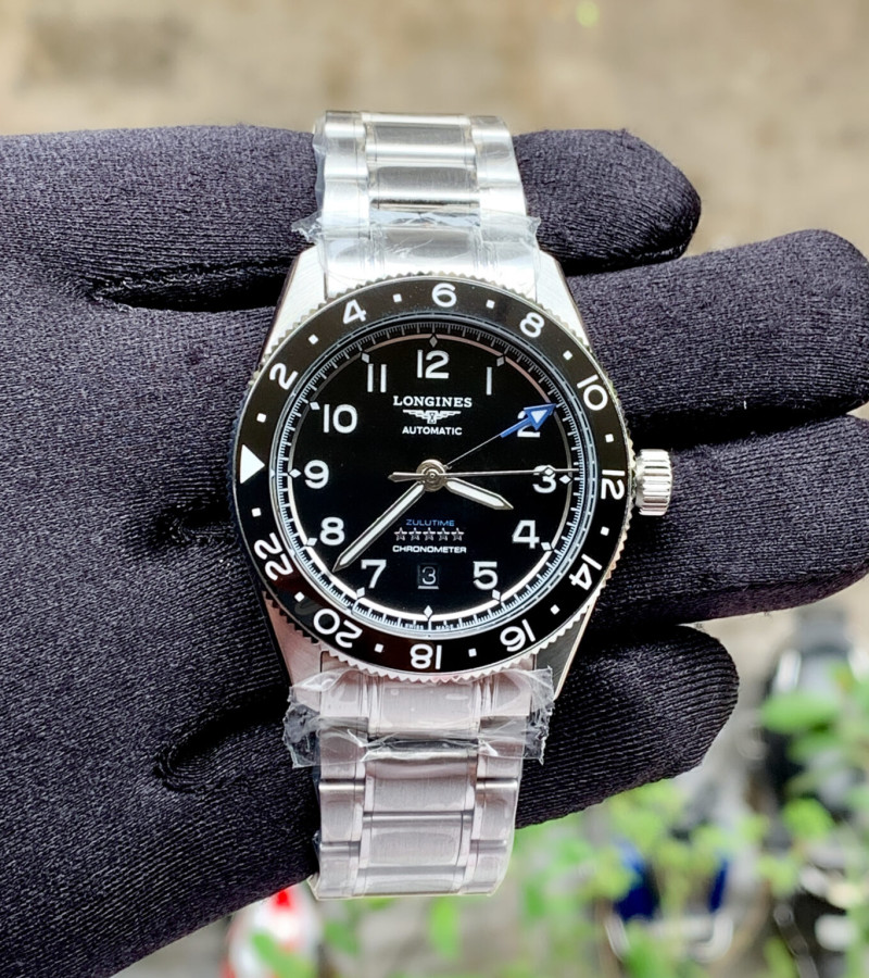 LONGINES SPIRIT ZULU TIME GMT BLACK