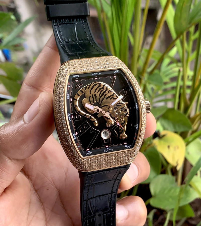 FRANCK MULLER VANGUARD TIGER DIAMOND EDITION