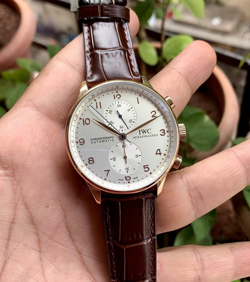 IWC PORTUGIESER IW371480 CHRONOGRAPH BROWN