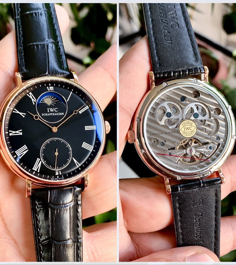 IWC PORTOFINO MOONFACE IW544803 BLACK AUTO