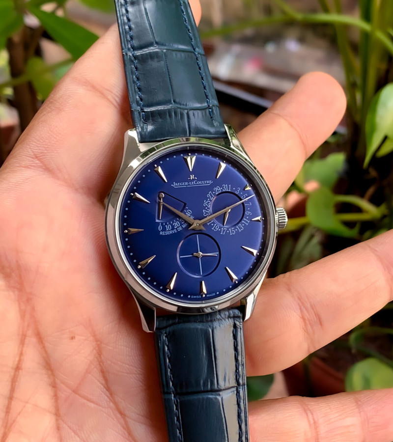 JAEGER-LECOULTRE MASTER ULTRA THIN BLUE-SILVER