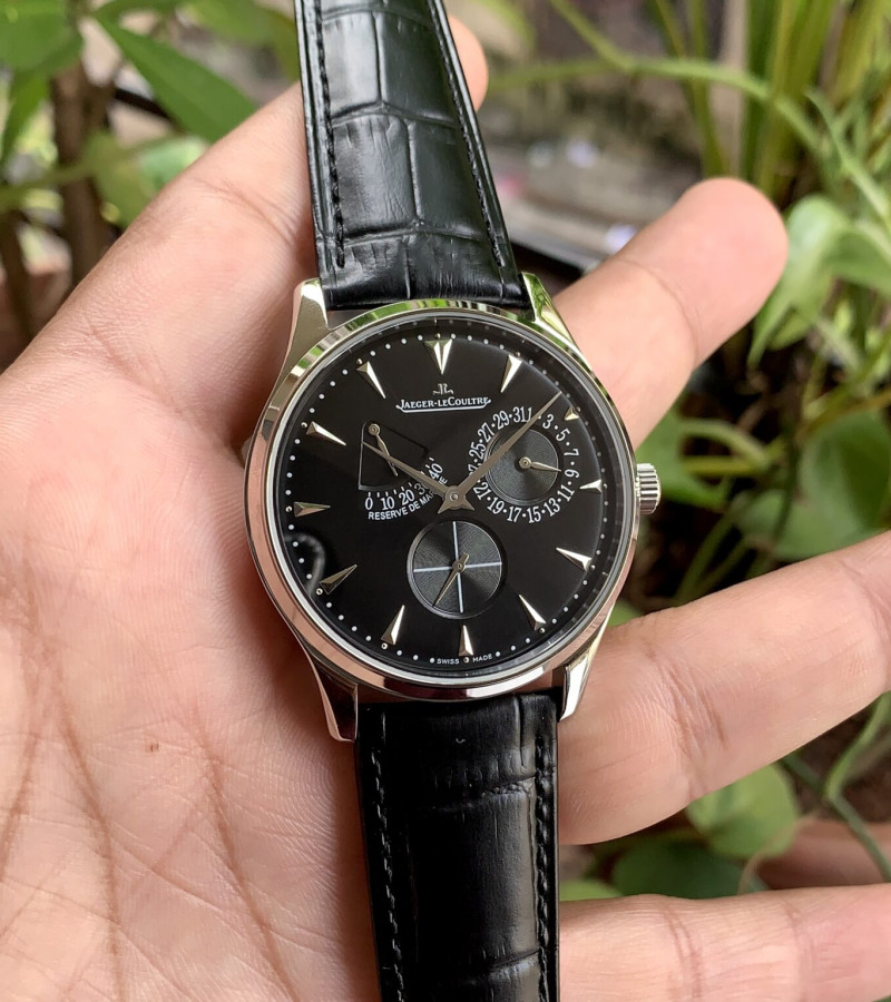 JAEGER-LECOULTRE MASTER ULTRA THIN BLACK-SILVER