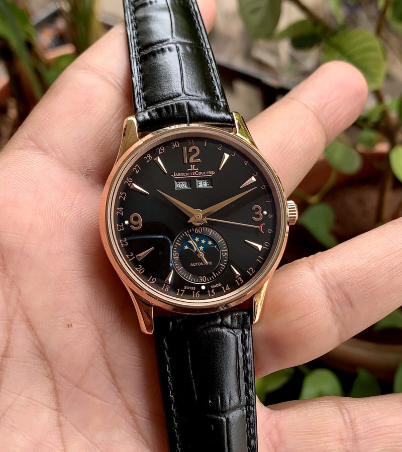 JAEGER LECOULTRE MASTER CONTROL CELENDER BLACK-RG