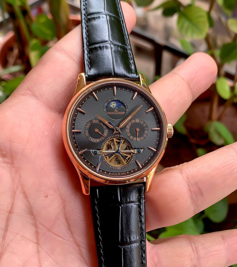 JAEGER LECOULTRE PERPETUAL CALENDAR TOURBILLON BLACK-RG
