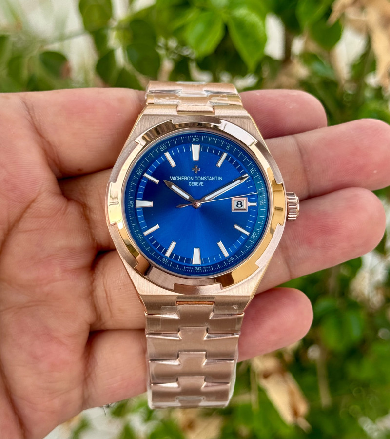 Vacheron Constantin Overseas Rose Gold Blue