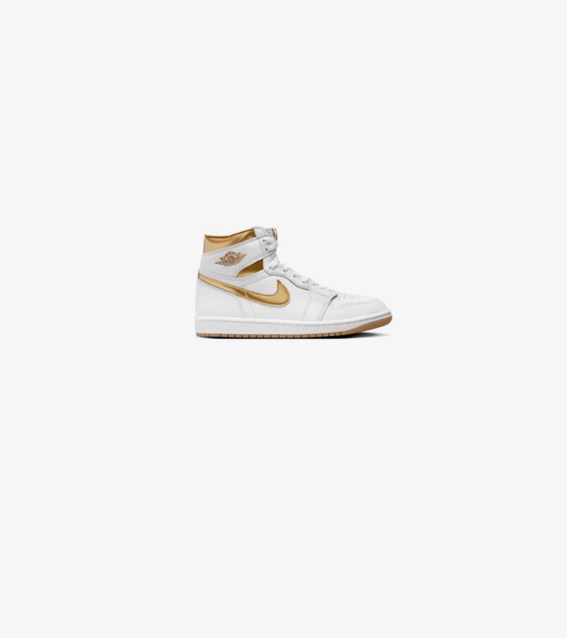 AIR JORDAN 1 RETRO HIGH OG WHITE/METALLIC GOLD-GUM