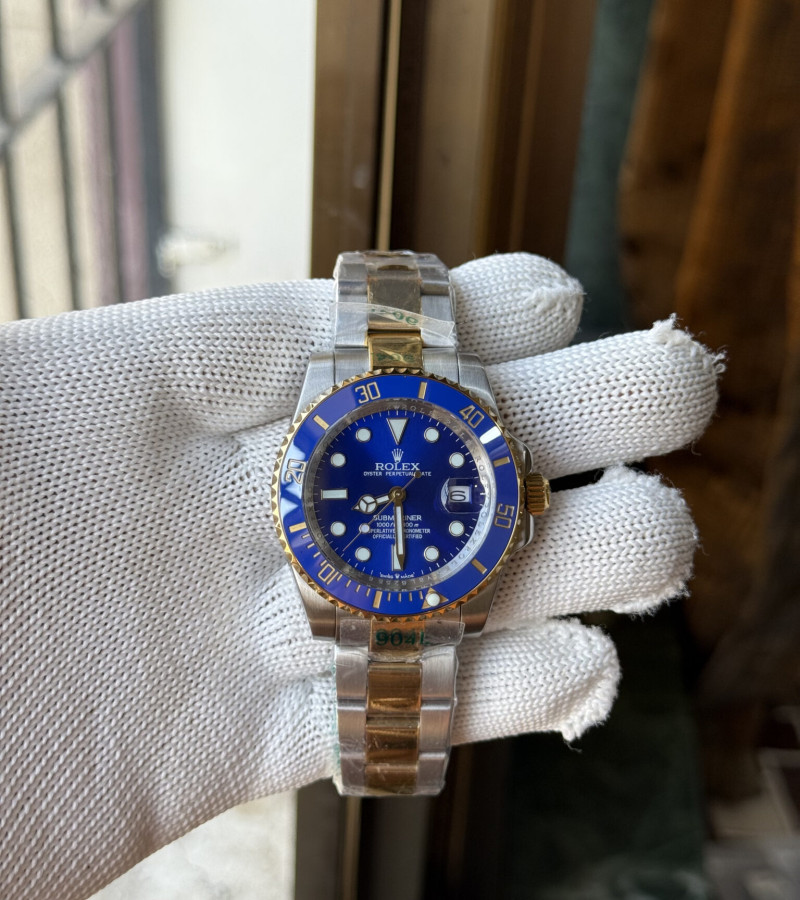 ROLEX SUBMARINER GOLD-SILVER BLUE DIAL