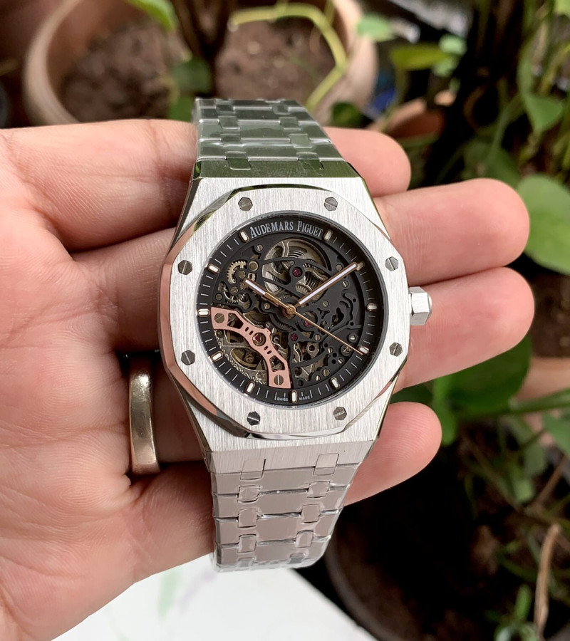 AUDEMARS TOURBILLION OPEN-WORKED 15407 SILVER