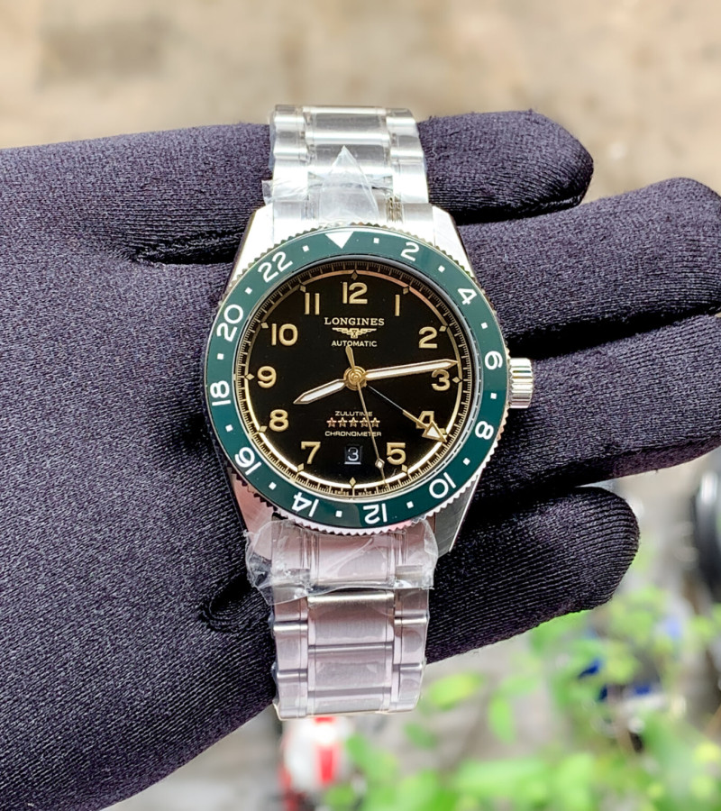 LONGINES SPIRIT ZULU TIME GMT GREEN