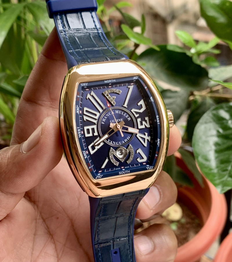 FRANCK MULLER 18K YATCHING BLUE