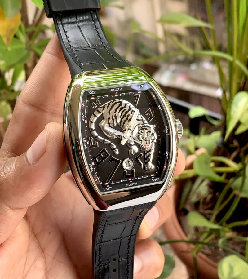 FRANCK MULLER VANGUARD TIGER SILVER EDITION