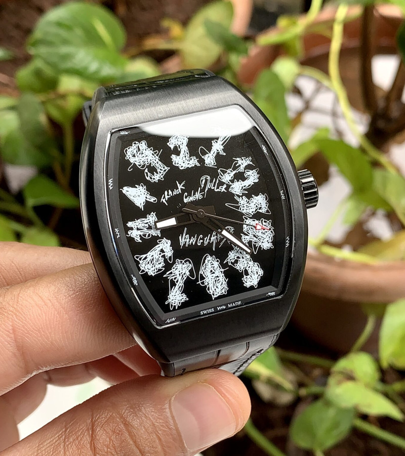 FRANCK MULLER VANGAURD CRAZY HOURS V 41 BLACK