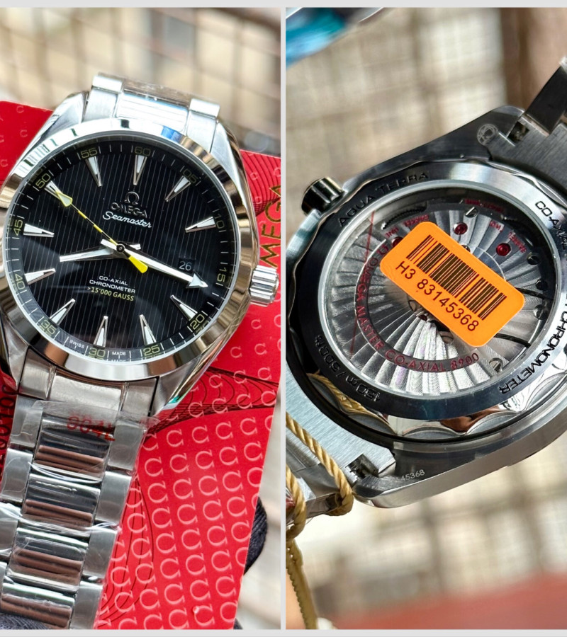 OMEGA AQUA TERRA 150M CO‑AXIAL MASTER BLACK SEMI-SWISS
