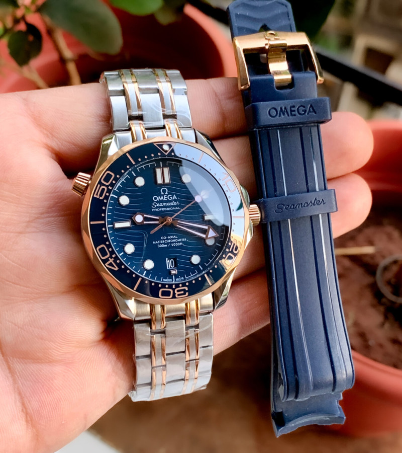OMEGA SEAMASTER DIVER 300M SWISS WITH EXTRA STRAP