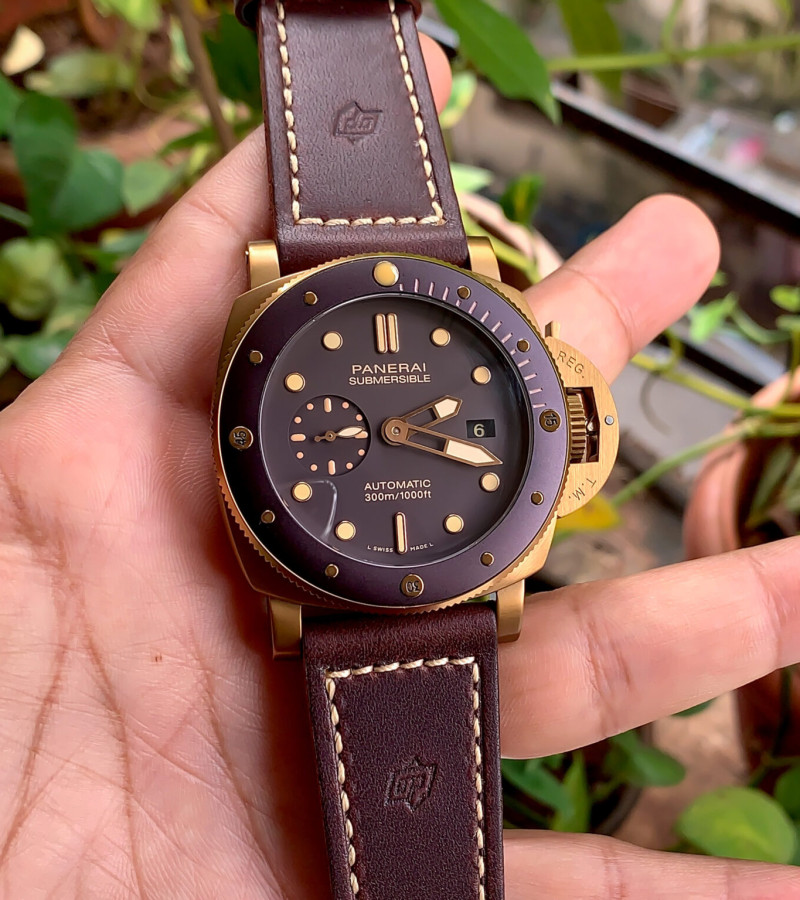 LUMINOR PANERAI SUBMERSIBLE BRONZO ROSEGOLD
