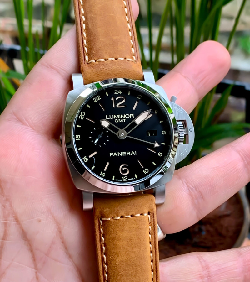 LUMINOR PANERAI 1950 3 DAYS GMT BROWN