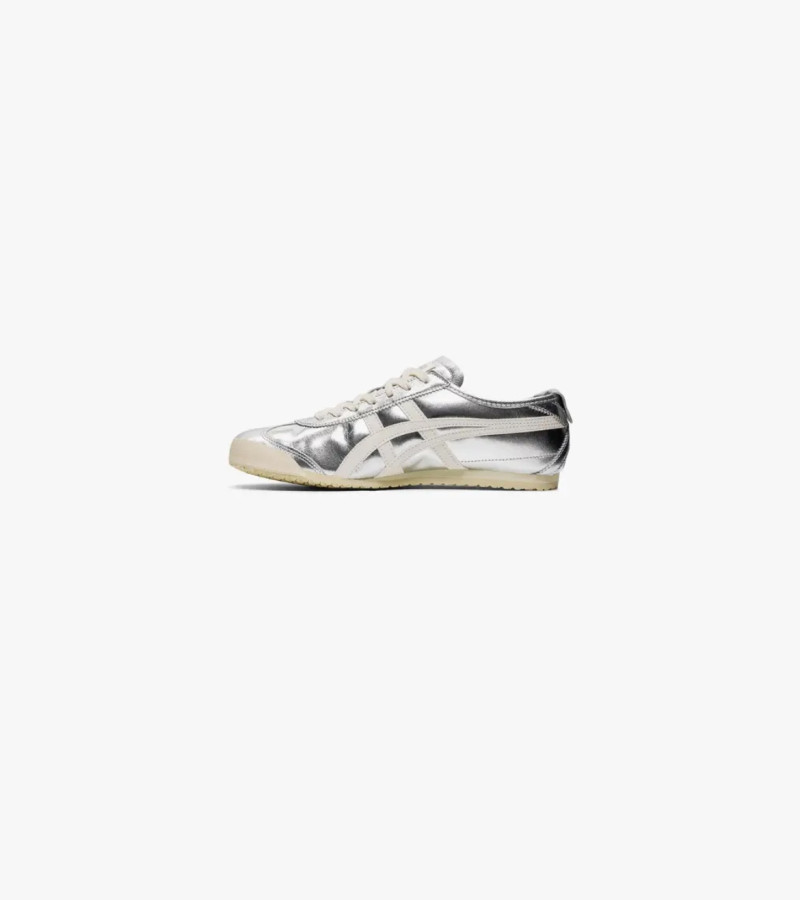 Mexico 66 Lace Up Silver/White